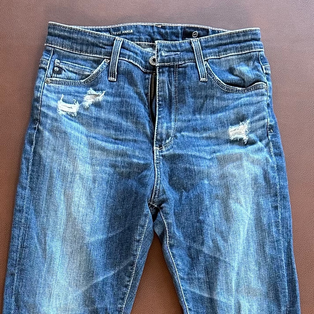 AG High Rise Stevie Ankle Jeans